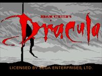 une photo d'Ã©cran de Bram Stoker s Dracula sur Sega Megadrive